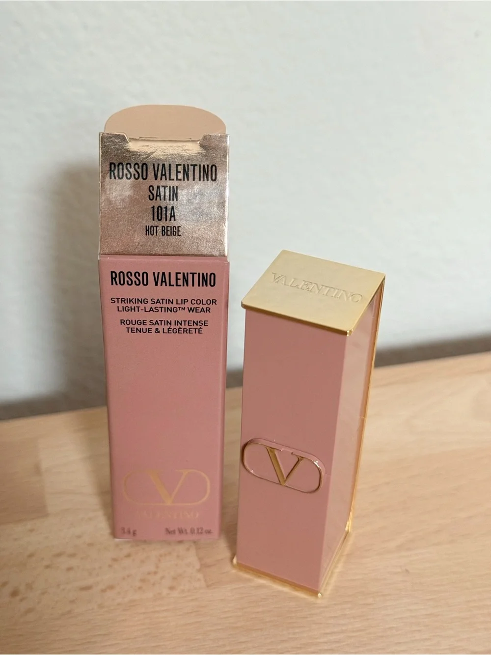 Valentino Satin Lipstick 101A Nude Pink
